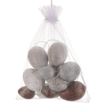 Dekorační vejce v organzovém sáčku