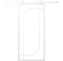 Posuvné dveře s rámem a lineárním designem