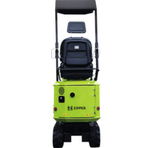 Mini rypadlo Zipper s pásovým podvozkem a sedadlem řidiče