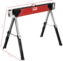 Pracovní koza Cargo Point o rozměrech 107,5 cm délka, 72 cm výška a 53 cm šířka.