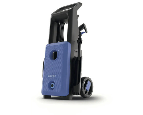 Vysokotlaký čistič Nilfisk s kolečky a rukojetí