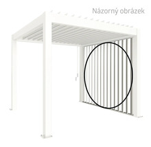 Pergola s vertikálními lamelami pro zahradu