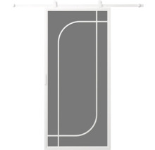 Posuvné dveře s rámem a obdélníkovým designem