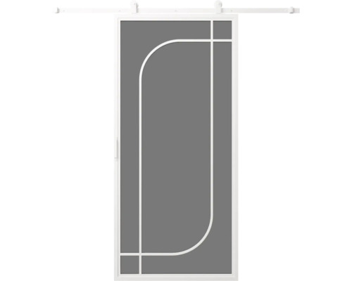 Posuvné dveře s rámem a obdélníkovým designem