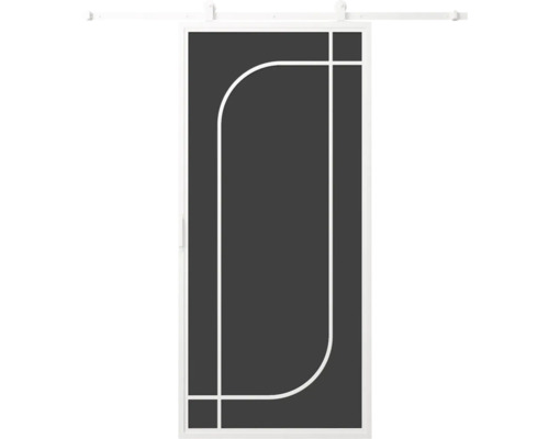 Posuvné dveře s grafickým vzorem pro interiérové úpravy