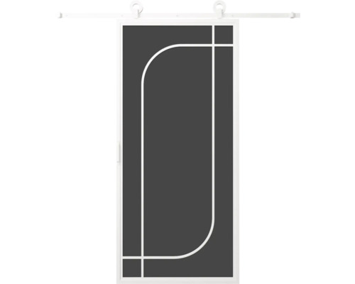 Posuvné dveře s obdélníkovým designem