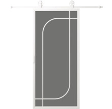 Posuvné dveře s grafickým designem pro interiér