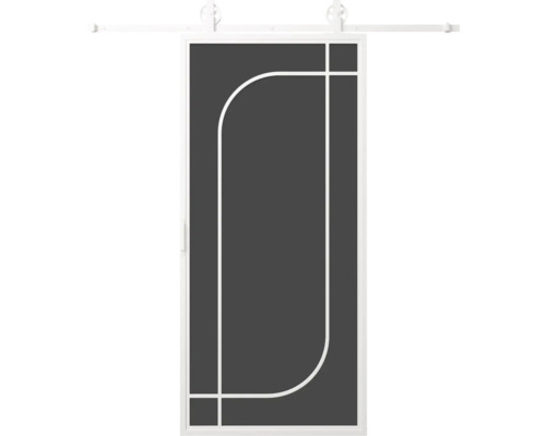 Posuvné dveře s geometrickým vzorem pro interiér