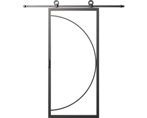 Posuvné dveře s půlkruhovým designem