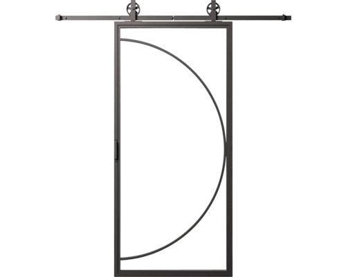 Posuvné dveře s kruhovým designem pro interiér