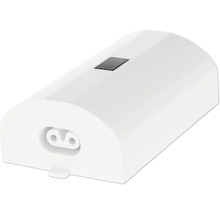 Bílá síťová zástrčka s eurozástrčkou