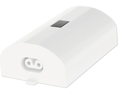 Bílá síťová zástrčka s eurozástrčkou