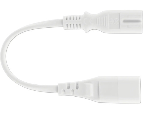 Propojovací kabel s Euro zástrčkou Eglo pro LED 10 cm bílý Prodlužovací kabel pro osvětlení