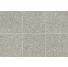 Šest šedých podlahových dlaždic s kamennou strukturou