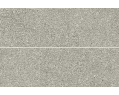 Šest šedých podlahových dlaždic s kamennou strukturou