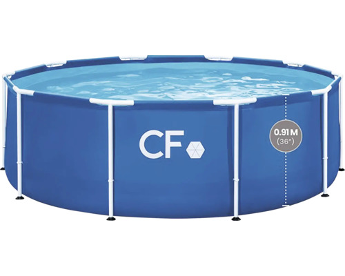 Nadzemní bazén CF FRAME 305 x 91 cm modrý BAZ0054 Kruhová rámová bazénová sada s výškou 0.91 metru