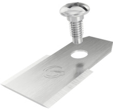 Lichoběžníková čepel s upevňovacím šroubem