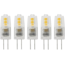 Pět kolíčkových žárovek