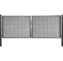 Dvoukřídlá brána s kosočtvercovým vzorem pro venkovní použití