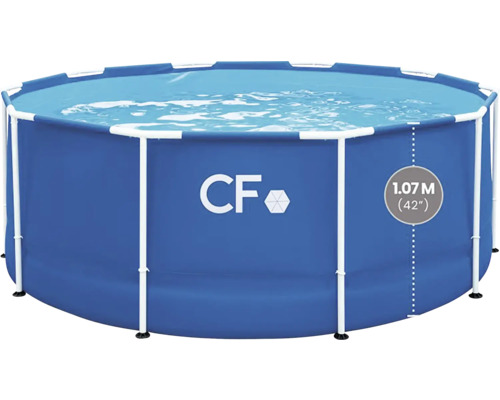 Nadzemní bazén s ocelovým rámem a výškou 1,07 metru