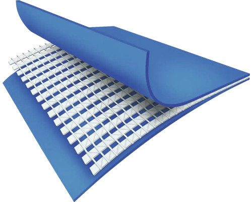 Detailní pohled na jezírkovou fólii s výztuží tkaniny.