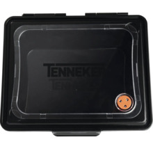 Černý úložný box Tenneker s průhledným víkem