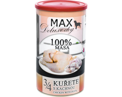 Max Deluxe krmivo pro psy s kuřecím a kachním masem