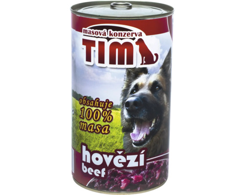 Konzerva pro psy s hovězím masem