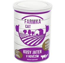 Farmka krmivo pro kočky hovězí játra, 400 gramů