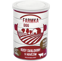 Farmka krmivo pro psy s hovězím masem, 400 gramů plechovka