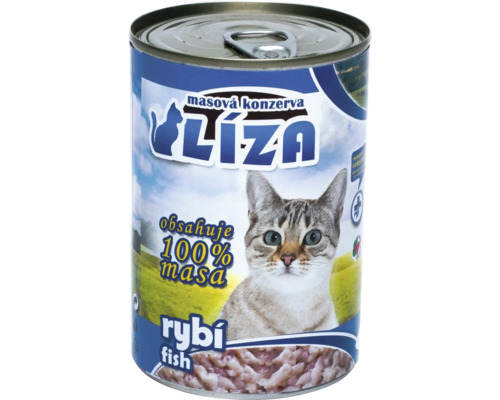 Konzerva pro kočky s rybí příchutí