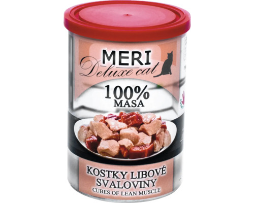 Meri Deluxe Cat krmivo pro kočky se svalovinou v konzervě