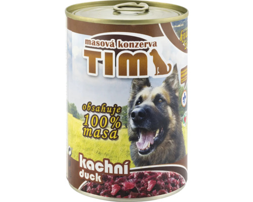 Konzervované krmivo pro psy s kachnou