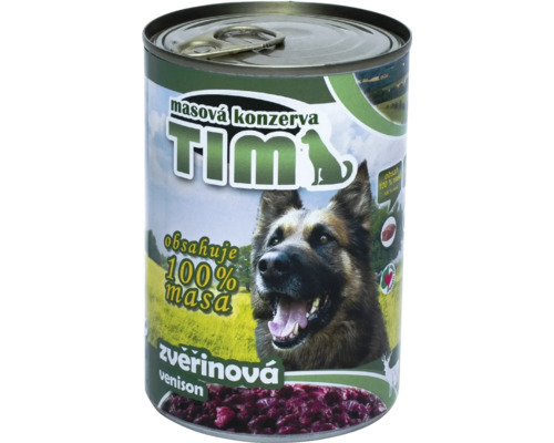 Konzerva pro psy se zvěřinou