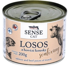 Falco Sense Cat krmivo pro kočky s lososem a hovězím masem, 200 gramová plechovka