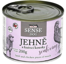 Falco Sense Dog krmivo pro psy s jehněčím a kuřecím masem, 200 gramů plechovka