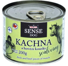 Falco Sense Dog mokré krmivo s kachnou a hovězím masem, 200 gramů konzerva