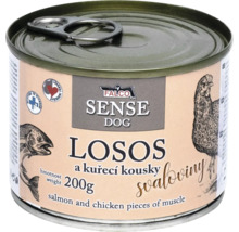 Falco Sense Dog krmivo pro psy s lososem a kuřetem, 200 gramová konzerva