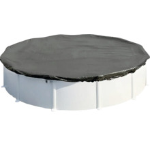 Zakrytý kulatý bazén s krycí plachtou