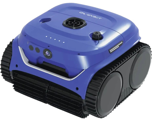 Bazénový vysavač automatický CF 350 AKU Modrý čisticí robot pro bazény s pásovým pohonem