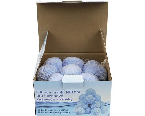 NEOVA filtrační kuličky pro bazénové vysavače a vířivky, 18 kusů
