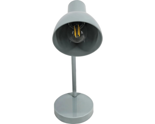 Stolní lampa E27 1x15 W tyrkysová Šedá stolní lampa s LED žárovkou