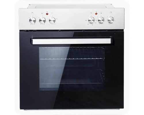 Vestavná trouba s ovládacími knoflíky a průhledem