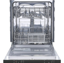 Otevřená myčka s kovovým interiérem