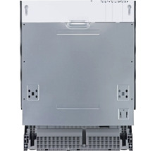 Pohled zezadu na myčku nádobí pro ilustraci instalace