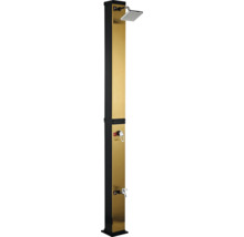 Zahradní sprcha s sprchovou hlavicí a vodovodním kohoutkem