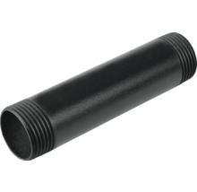 Černá dvojitá vsuvka se závitem na obou koncích