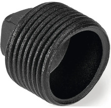 Černá ocelová trubková zátka