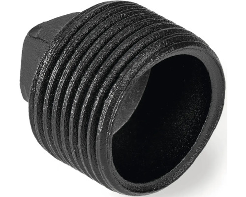 Černá ocelová trubková zátka