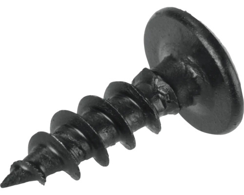 Černý šroub s velkou hlavou